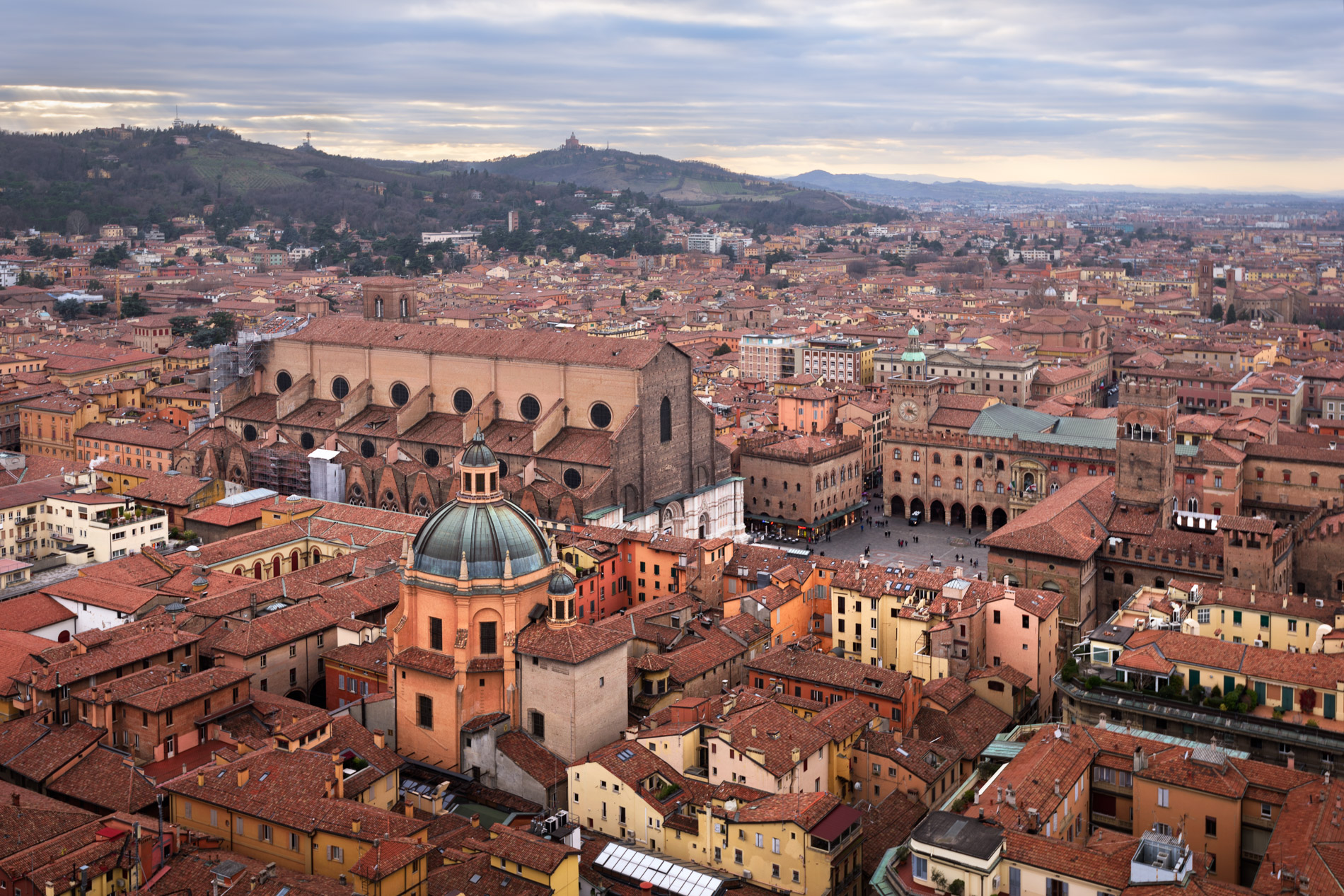 Bologna from Asinelli Tower, Bologna, Italy