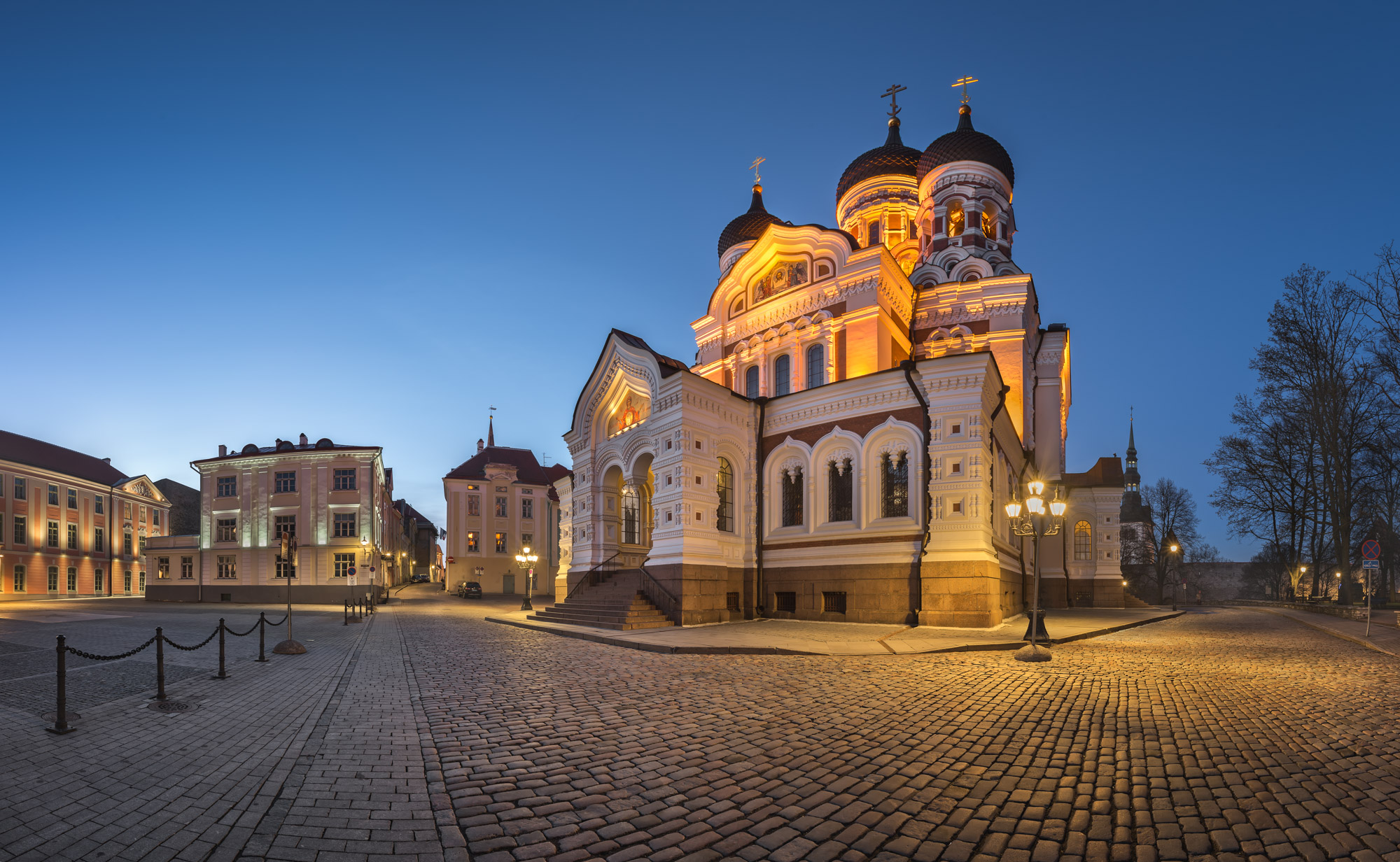 Alexander Nevsky Cathedral At Blue Hour Tallinn Estonia Stock Photo Alexander Nevsky Cathedral At Blue Hour Tallinn Estonia Stock Photo